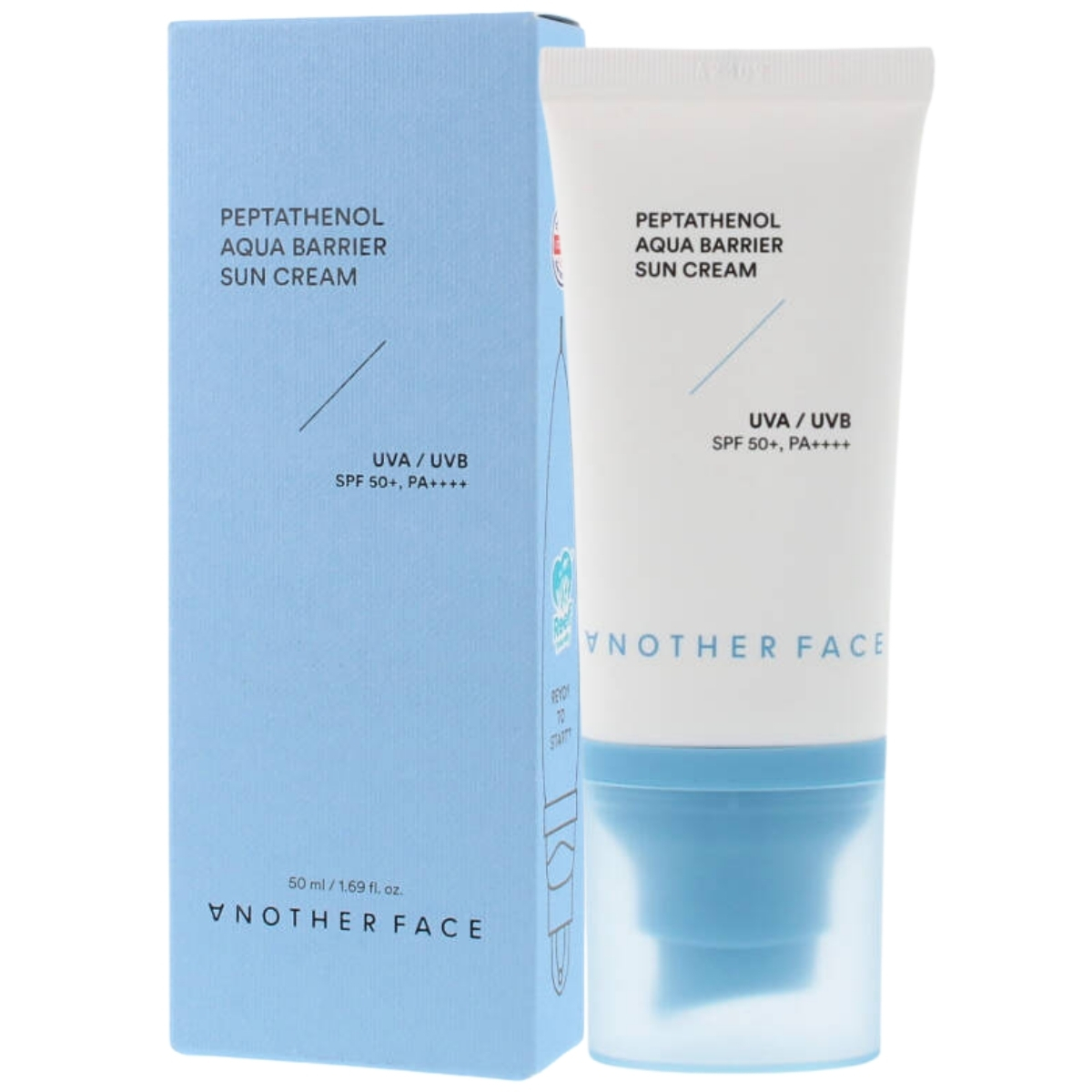O altă cremă de față cu filtru SPF50+ PA++++ cu pantenol și peptide 50ml