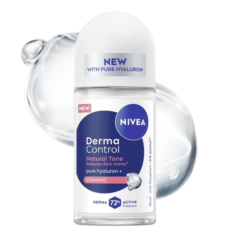 NIVEA Derma Control Natural Tone Antiperspirant Roll-On 50ml