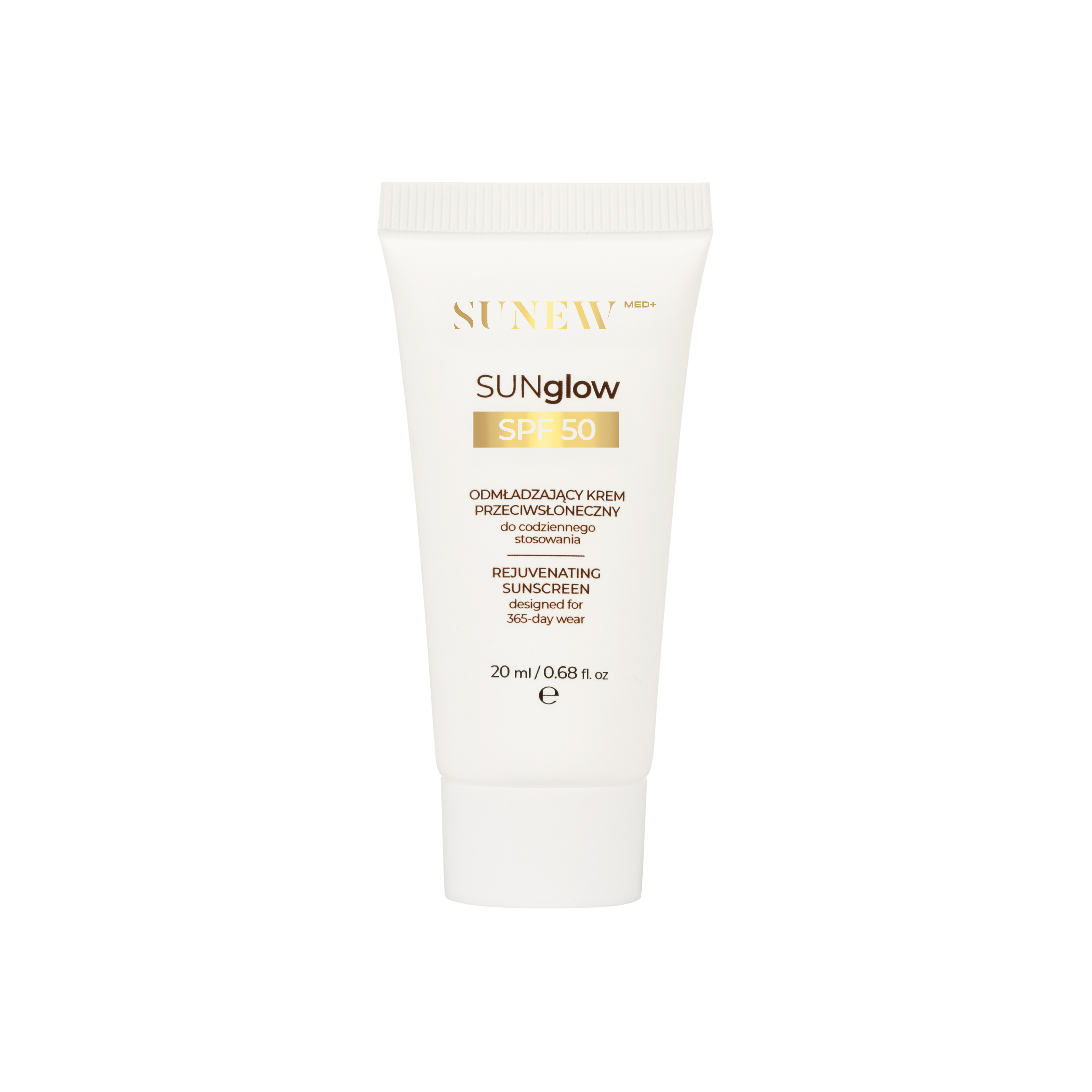 Sunew Med+ SUNglow SPF50 Protecție solară întineritoare pentru uz zilnic 20ml