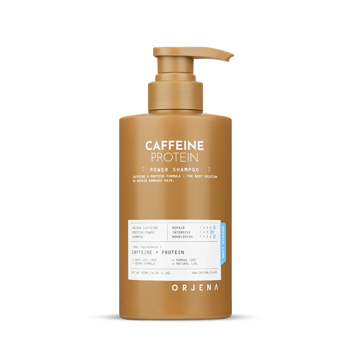 Șampon pentru întărirea părului cu proteine de cafeină ORJENA 500ml