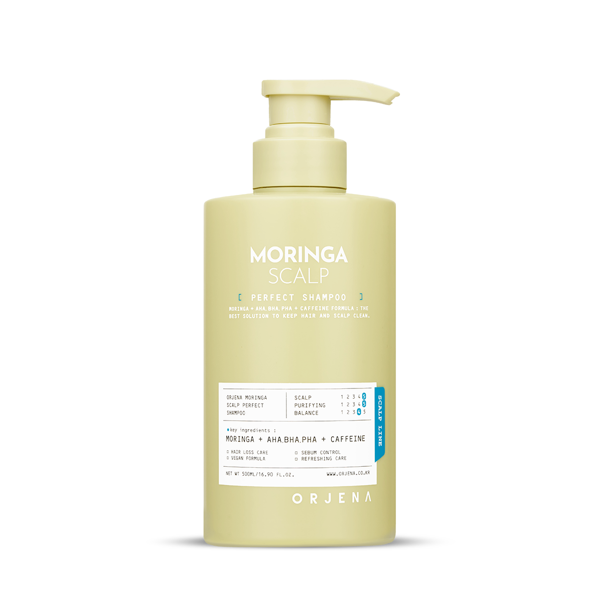 ORJENA Moringa Șampon de curățare și condiționare a scalpului 500ml