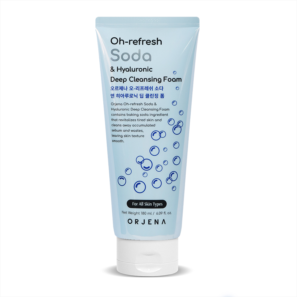 ORJENA Oh-Refresh Spumă de spălare facială cu sodă și hialuronic 180ml
