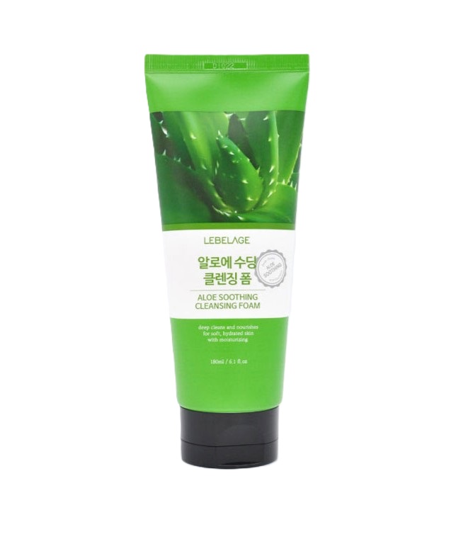 Lebelage spumă delicată de spălare a feței cu extract de Aloe Vera 180ml