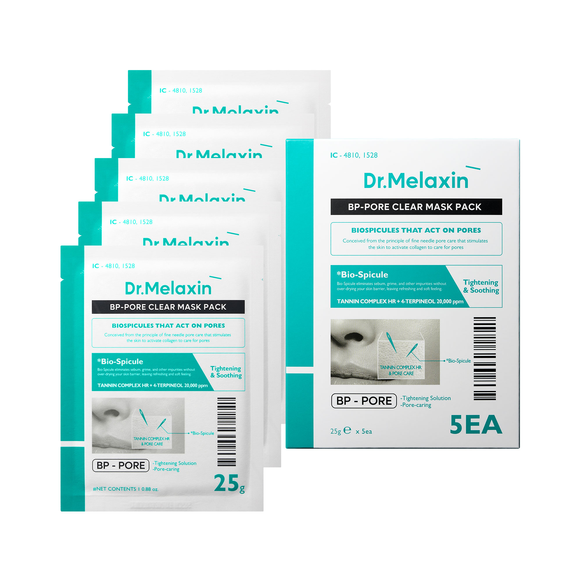 Dr.Melaxin BP Line Pore Reducing Mask Set 5x25g