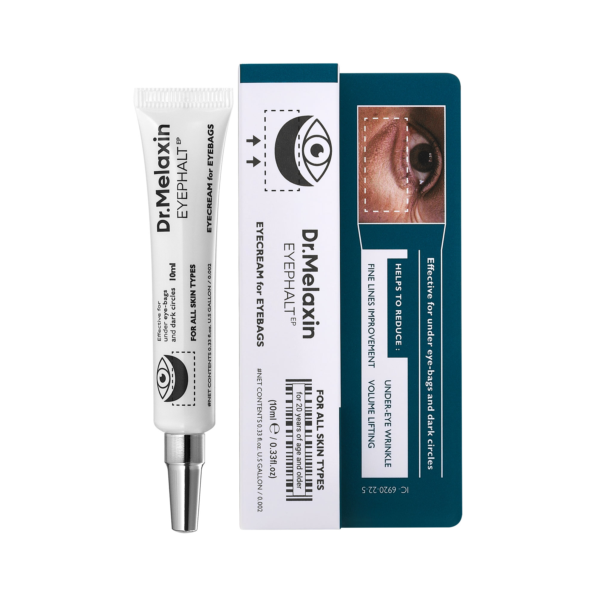 Dr.Melaxin Eyephalt Line Anti-Wrinkle Eye Cream Reducing Puffiness 10ml