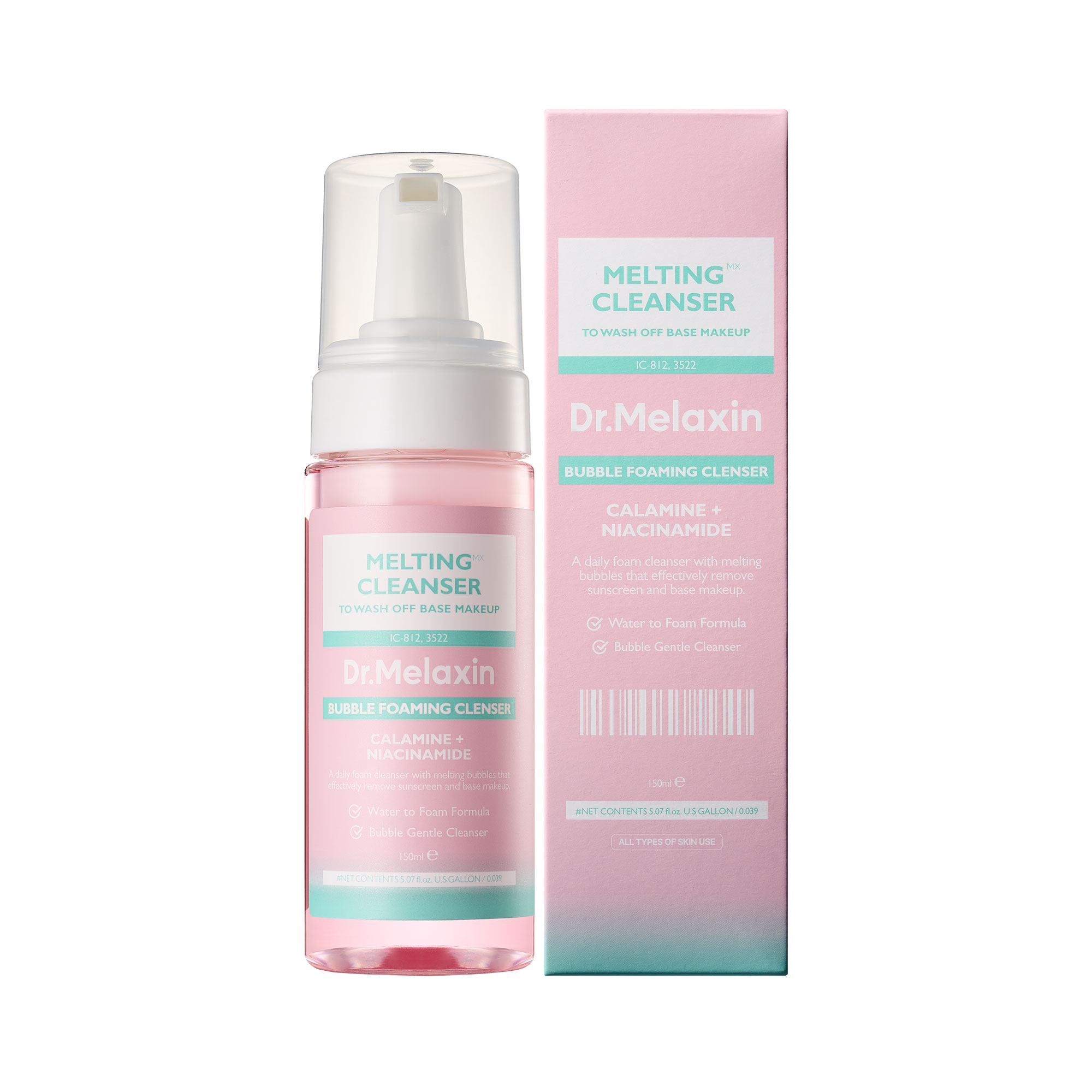 Dr.Melaxin Melting Line Spumă hidratantă de curățare pentru față 150ml