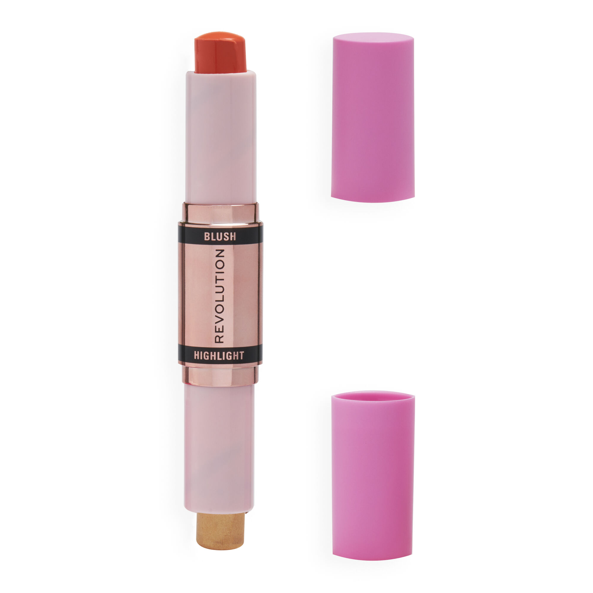 Makeup Revolution Blush &amp; Highlight Stick Blush &amp; Highlight Stick Coral Dew