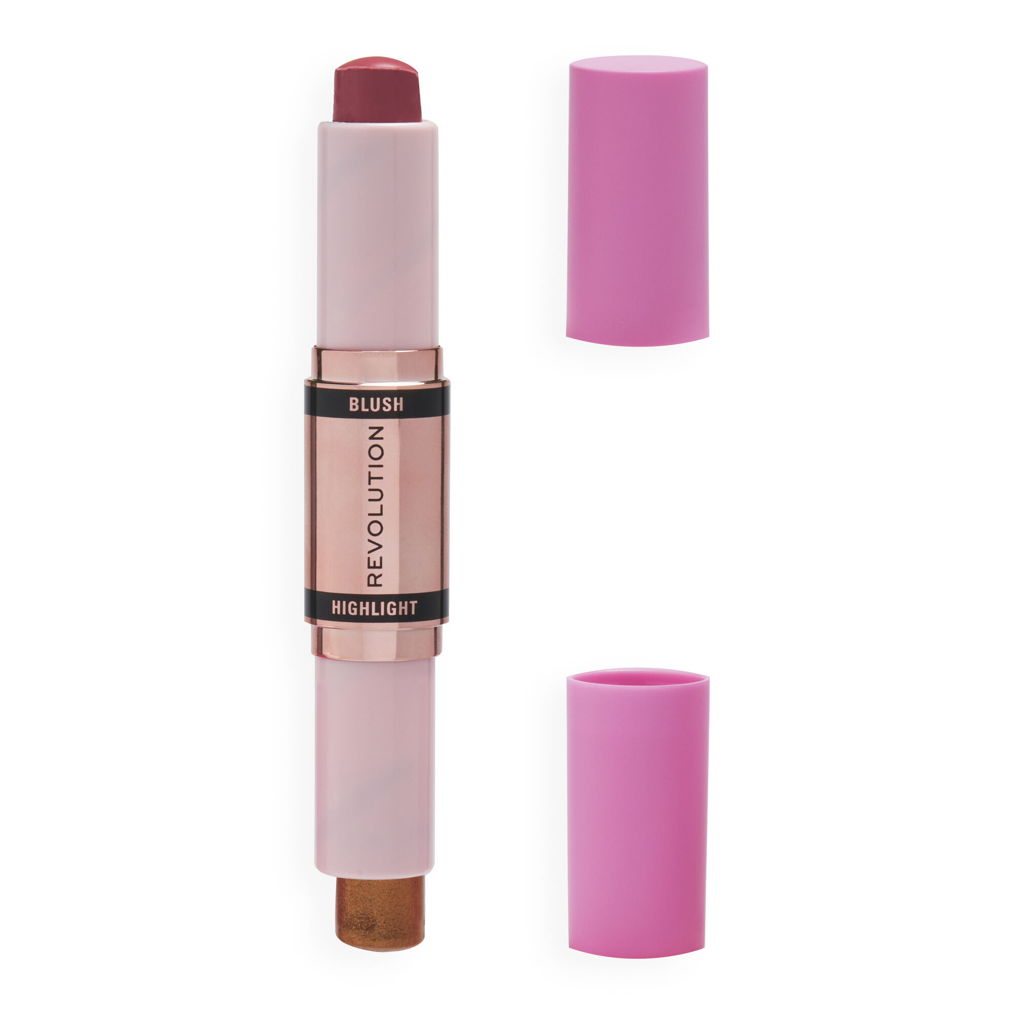 Makeup Revolution Blush &amp; Highlight Stick Blush &amp; Highlight Stick Flushing Pink