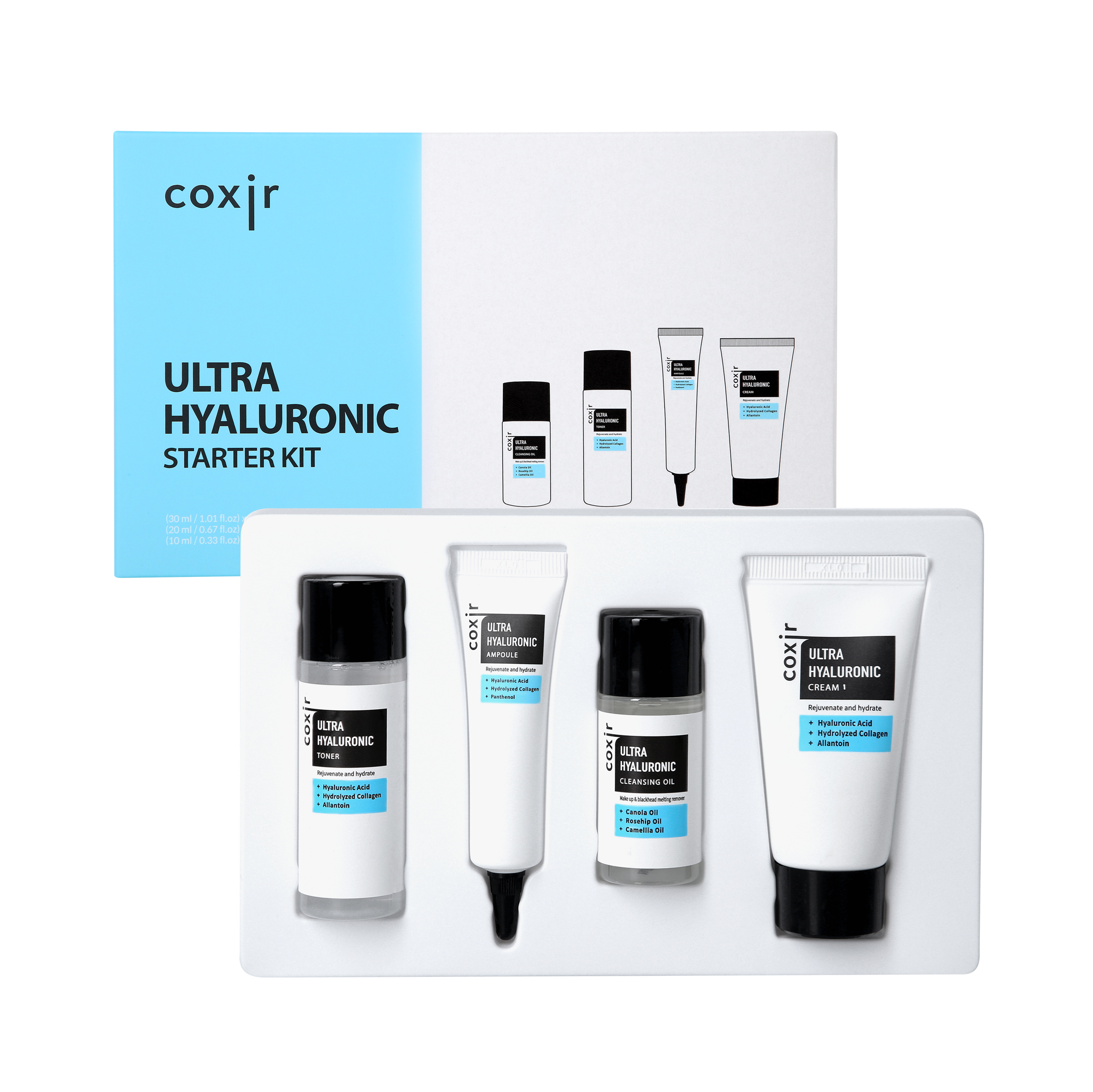 Coxir Ultra Hyaluronic Starter Kit Kit de îngrijire hidratantă pentru față