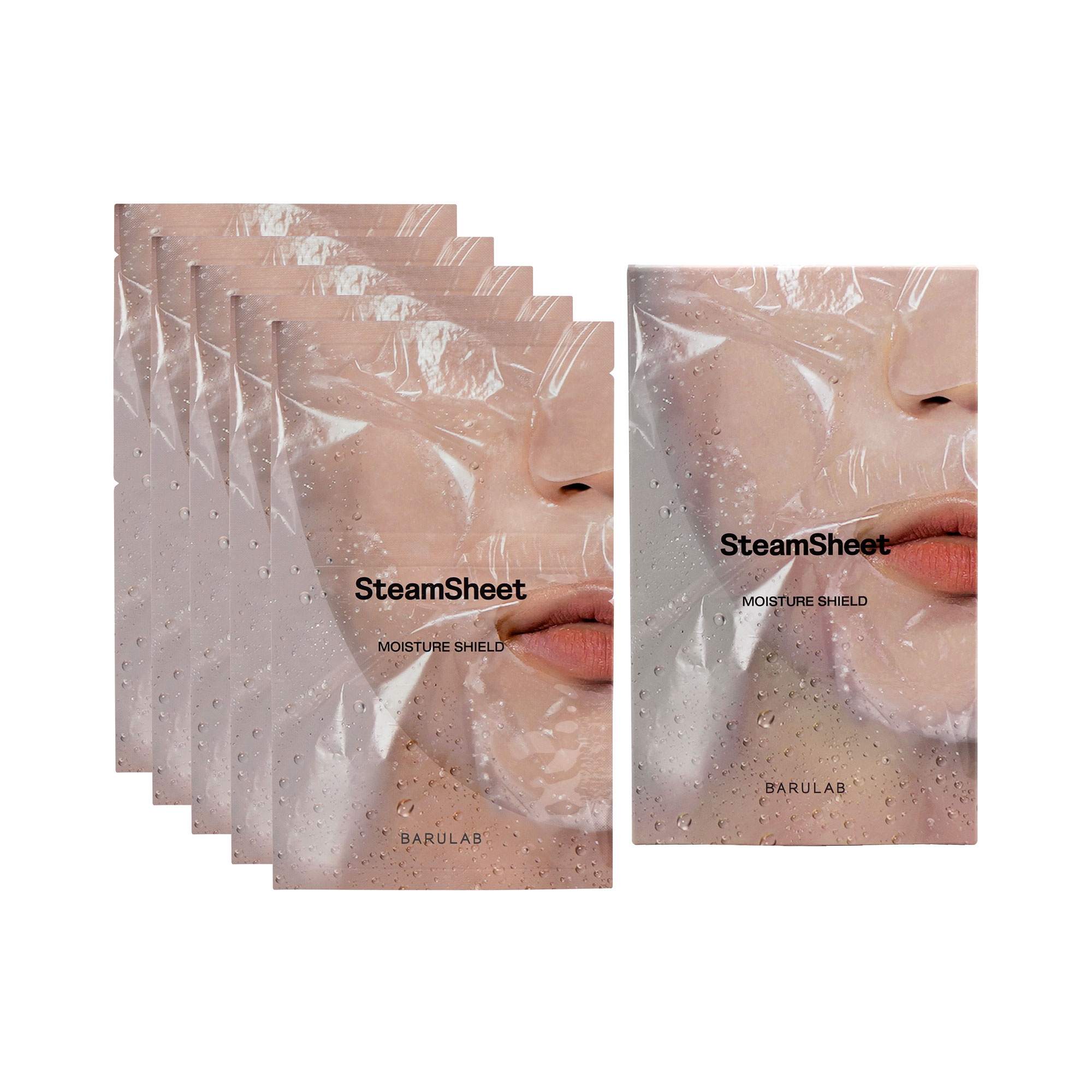 Barulab SteamSheet Moisture Shield Set de măști hidratante