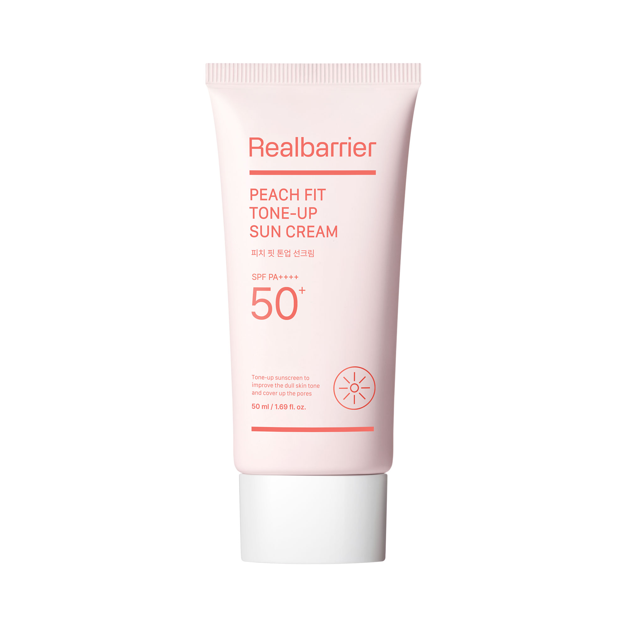 Real Peach Fit Tone-Up Sun Cream cu filtru SPF50+ PA++++ 50ml