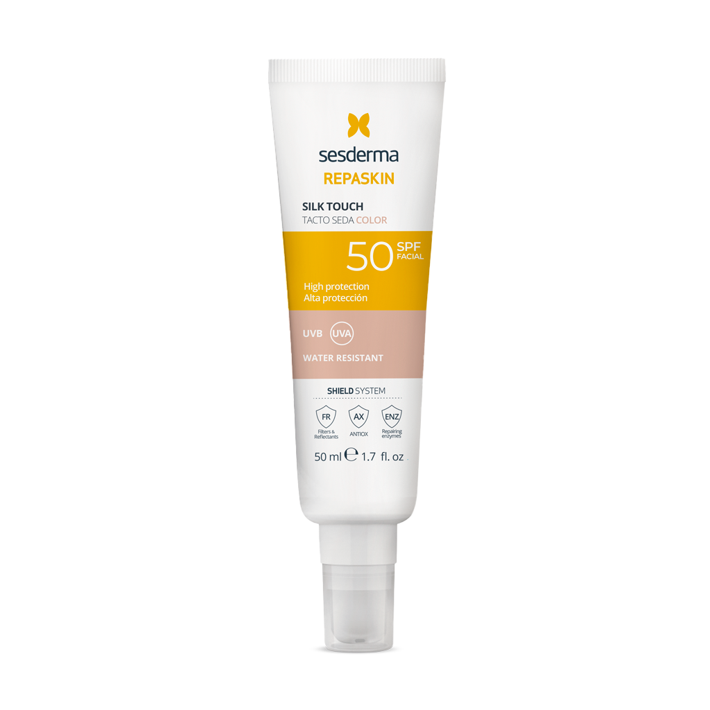 Sesderma Repaskin Silk Touch Color Cream cu filtru SPF50 50ml