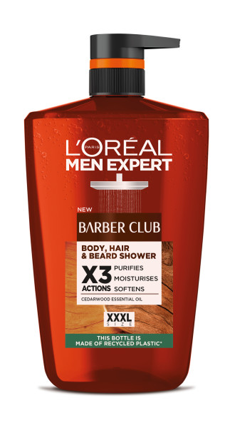 Loreal Men Expert Barber Club Gel de duș pentru păr și barbă 1l