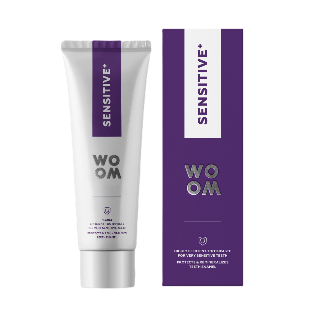 WOOM Sensitive+ Pastă de dinți delicată pentru dinți foarte sensibili 75ml