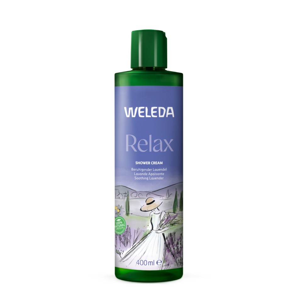 Weleda Relax Creamy Shower Body Wash cu lavandă 400ml