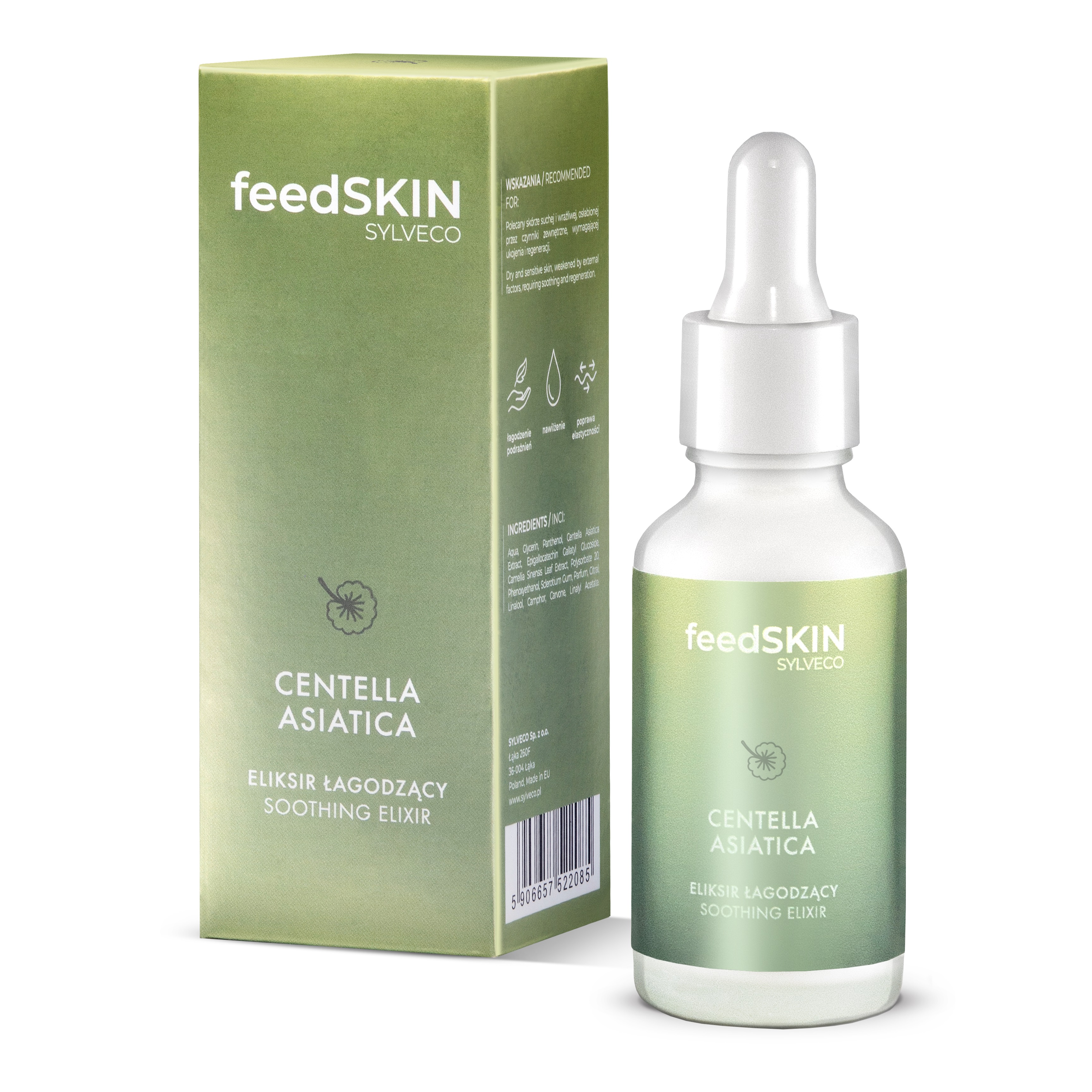 FeedSKIN Elixir facial calmant Centella Asiatica 30ml