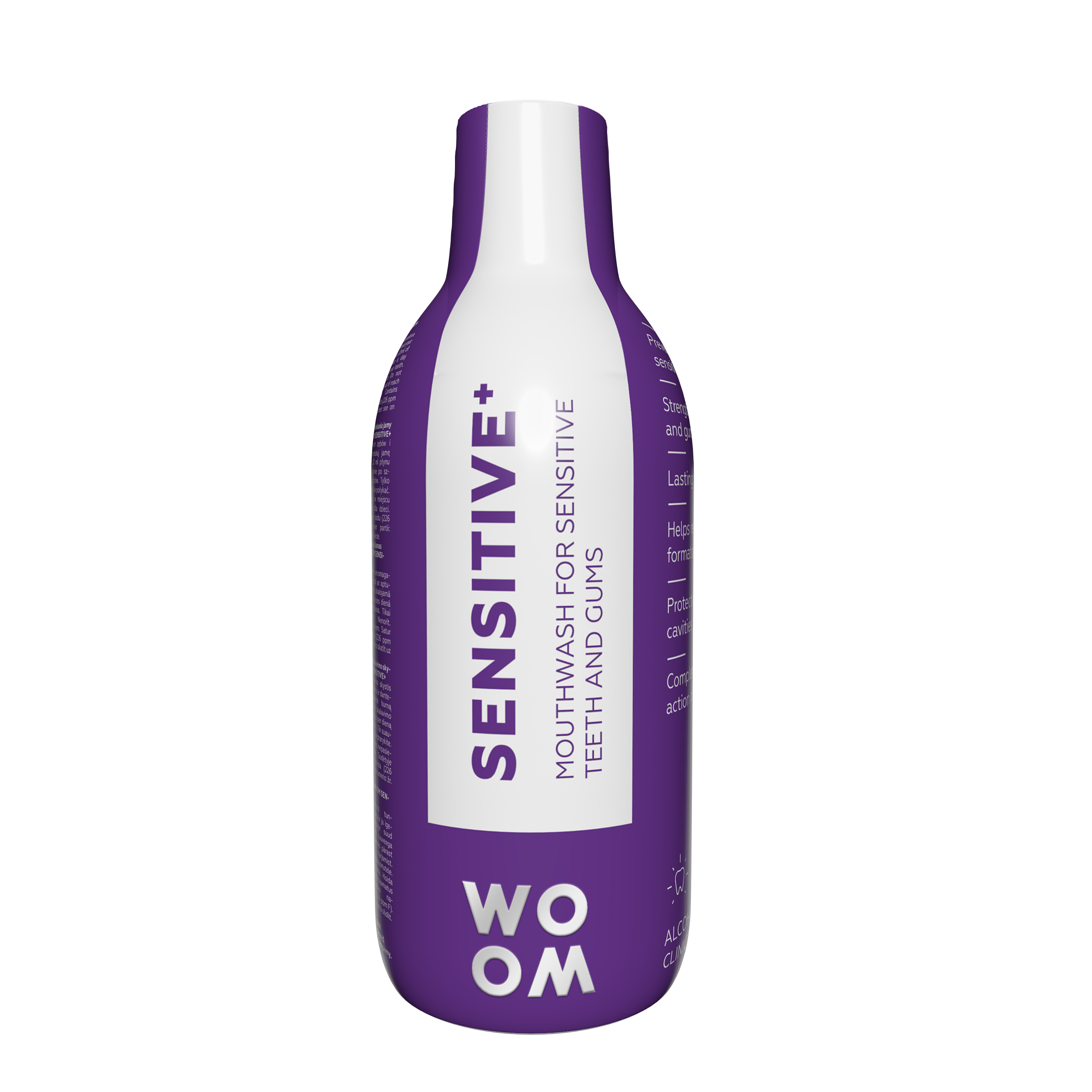 WOOM Sensitive+ Apă de gură pentru dinți și gingii sensibile 500ml