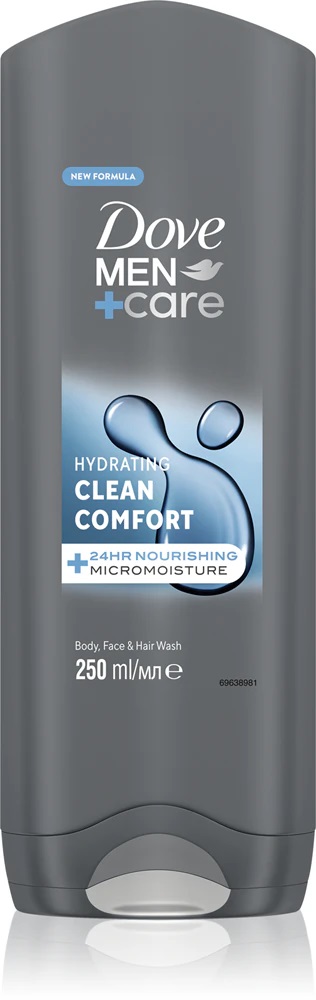 Dove Men + Care Gel de duș Clean Comfort 250ml