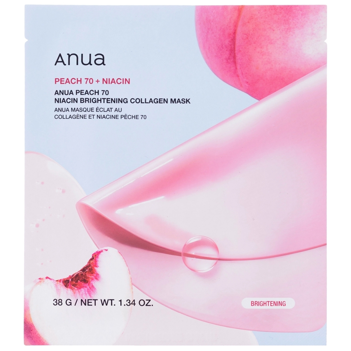 Anua Peach 70 + Niacin Brightening Gel Face Mask