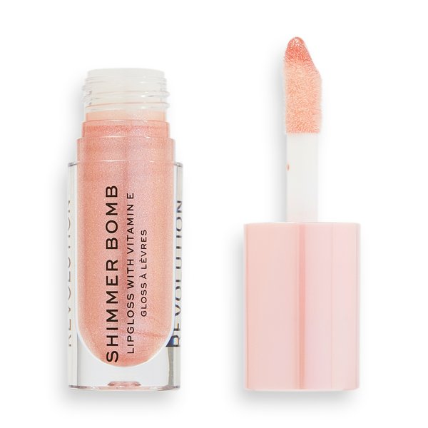 Makeup Revolution Shimmer Bomb Lip Gloss Glimmer Nude