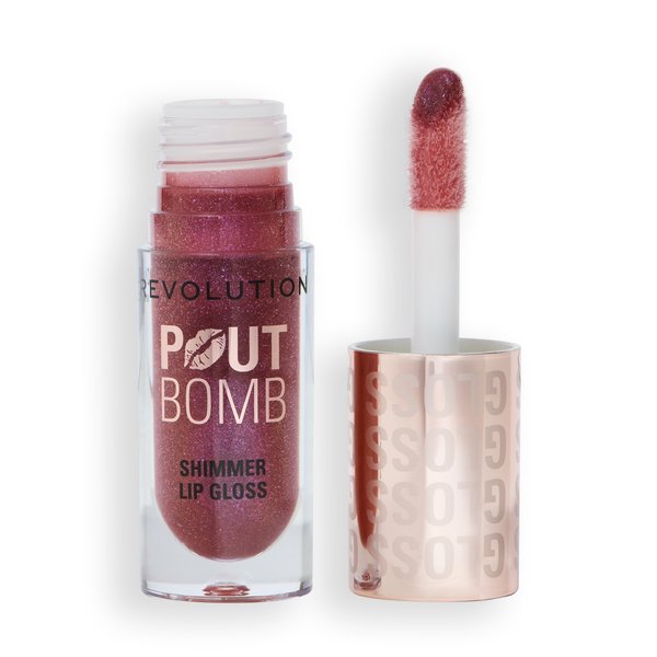 Makeup Revolution Pout Bomb Shimmer Lip Gloss Berry Lustre