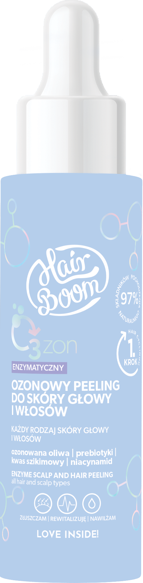 HairBoom Enzymatic Ozone Scrub pentru scalp și păr 100ml
