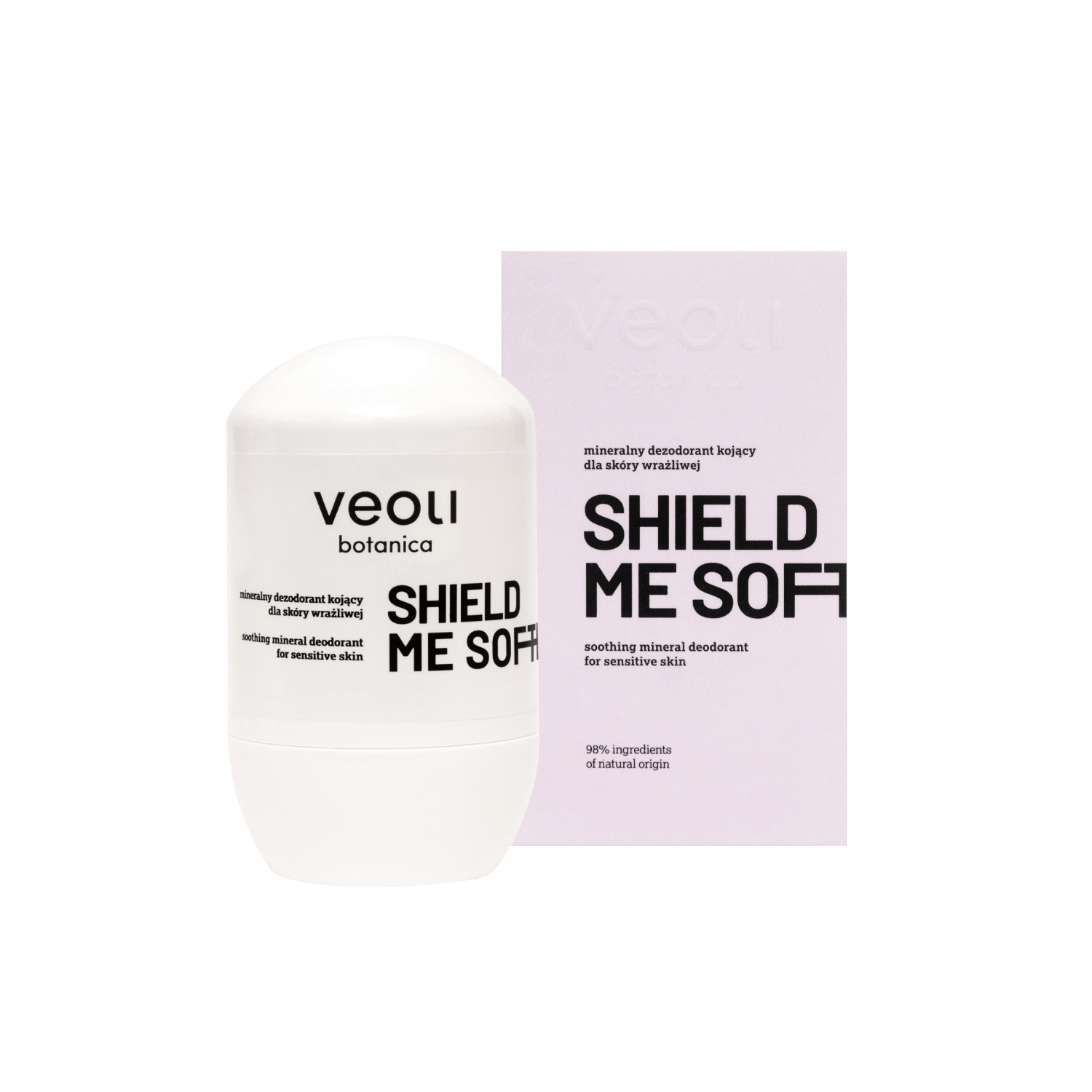 Veoli Botanica Shield Me Softly Deodorant mineral calmant pentru piele sensibilă 50ml
