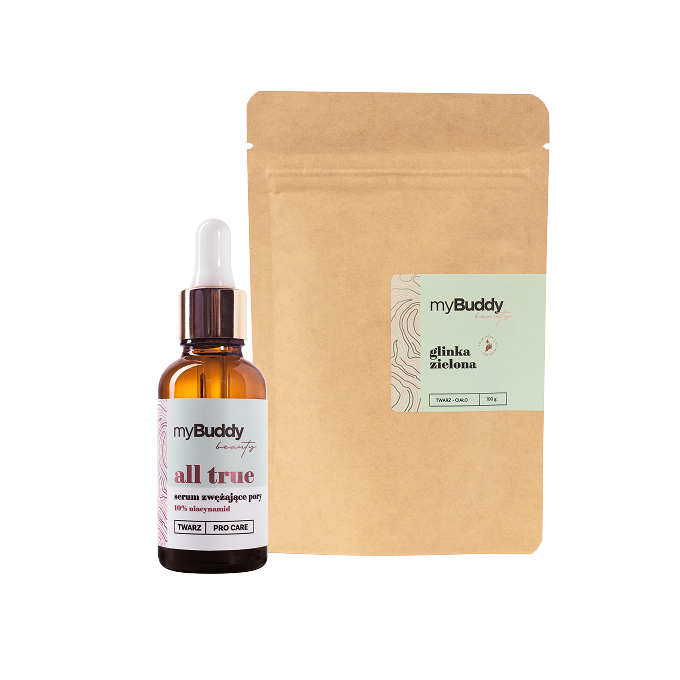 myBuddy Set SKIN BALANCE Ser 10% niacinamidă + argilă verde
