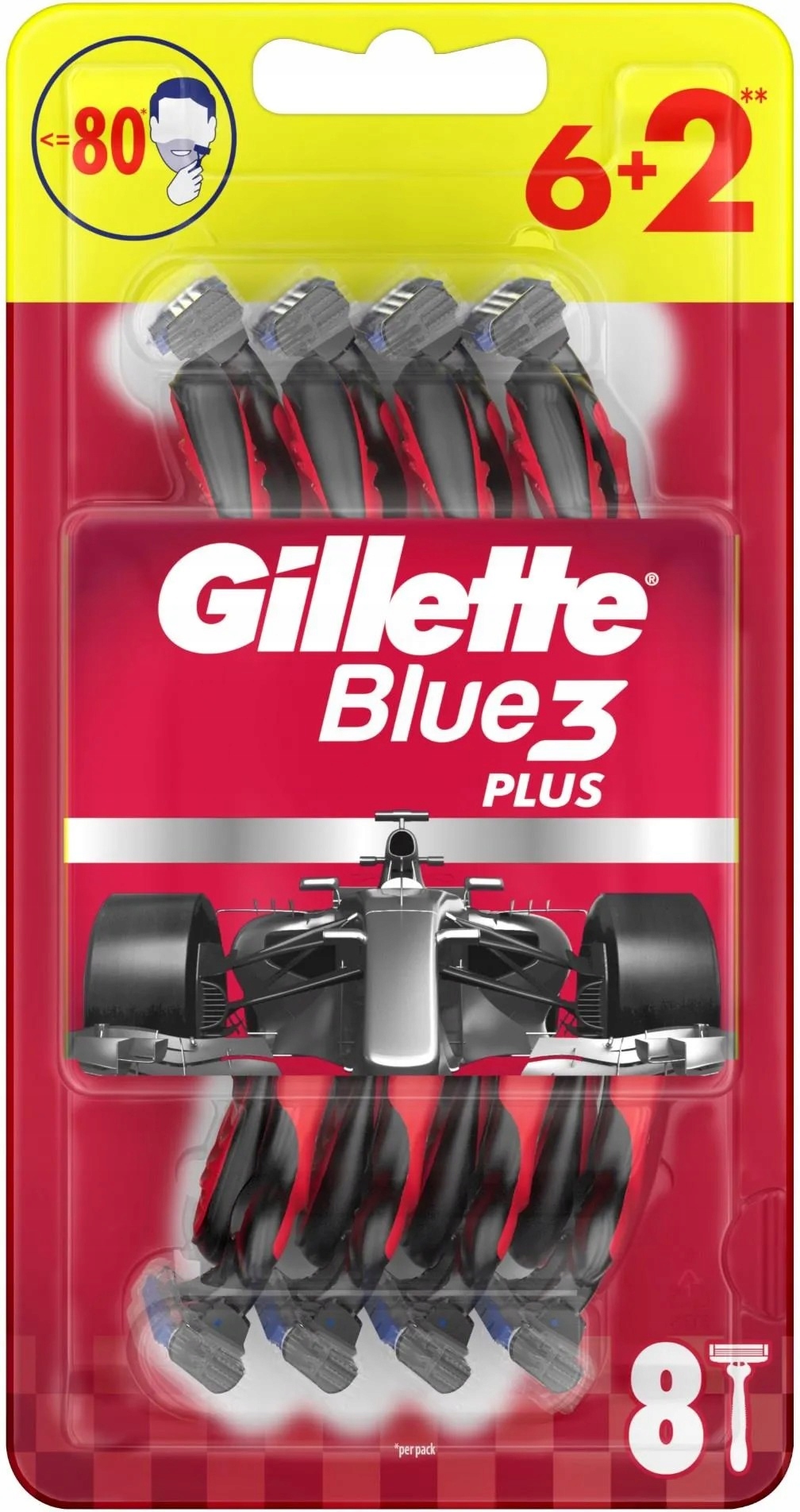 Aparat de ras Gillette Blue 3 Plus 8 bucăți