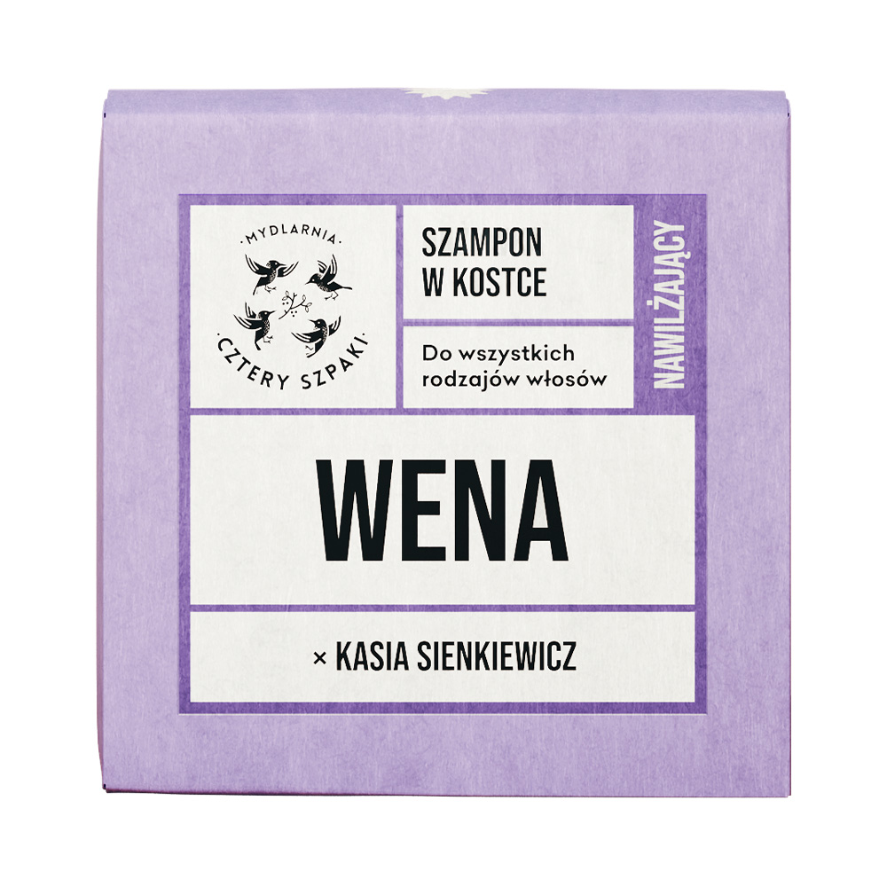 Șampon hidratant Mydlarnia Cztery Szpaki Wena x Kasia Sienkiewicz în cub