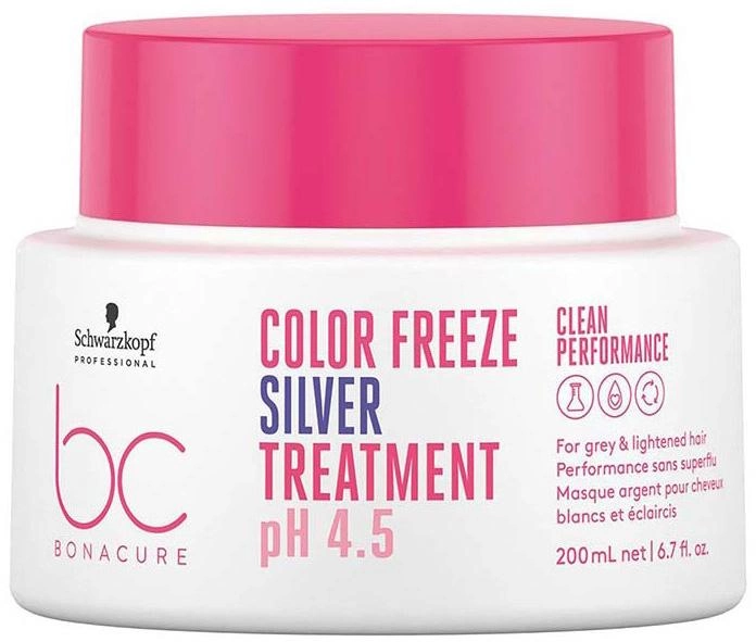 Schwarzkopf BC Color Freeze Silver Masca de par 200ml Scurt Data expirării 30.09.2025.