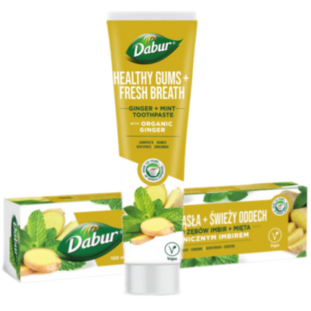 Pastă de dinți Dabur cu ghimbir și mentă organică 100ml