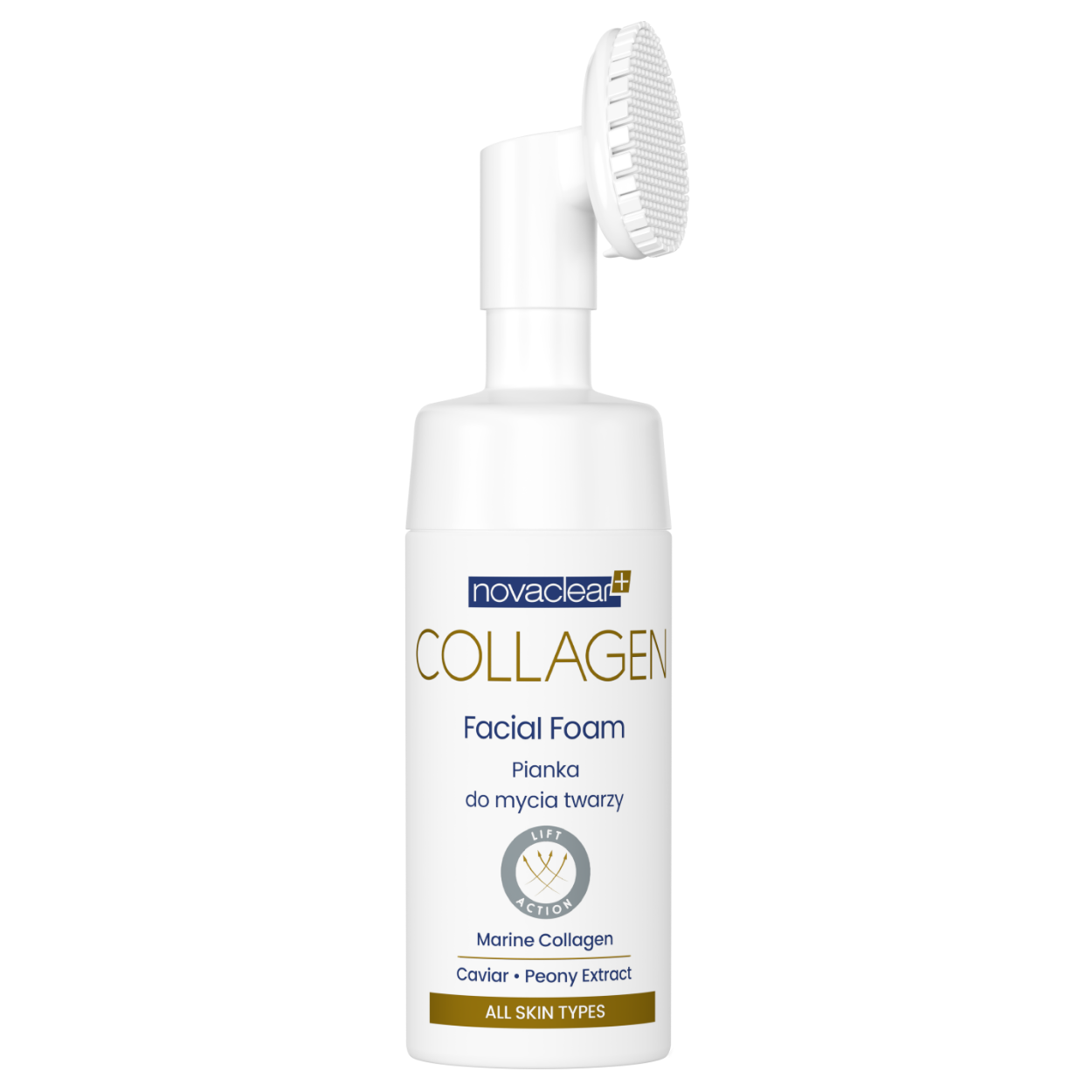 Spumă de spălare facială cu colagen Novaclear 100ml