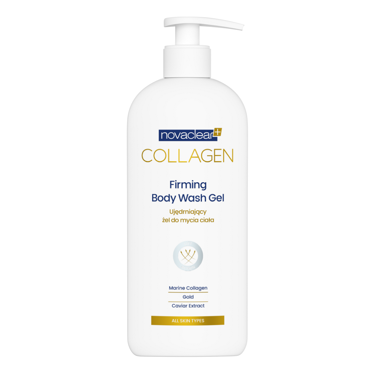 Novaclear Colagen fermitate Gel de spălare a corpului 500ml
