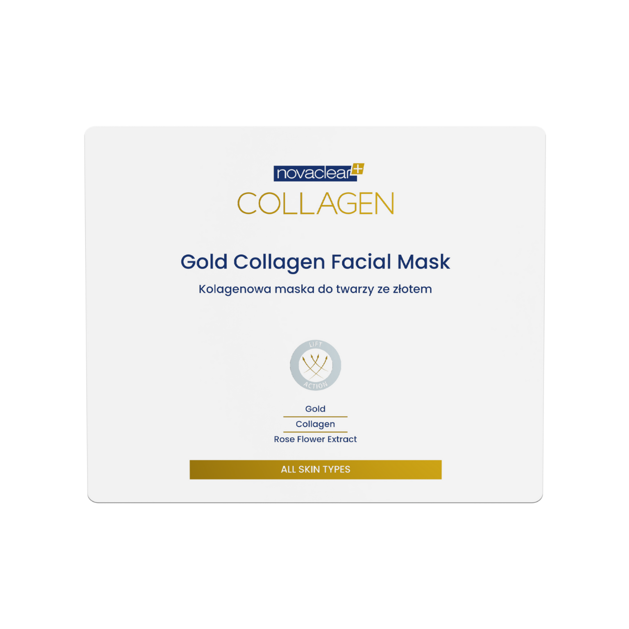 Novaclear Colagen Colagen Mască facială cu aur