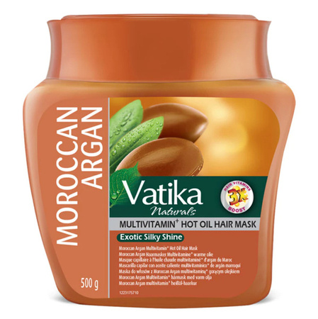 Mască Dabur Vatika pentru păr uscat și greu de coafat cu ulei de argan 500g