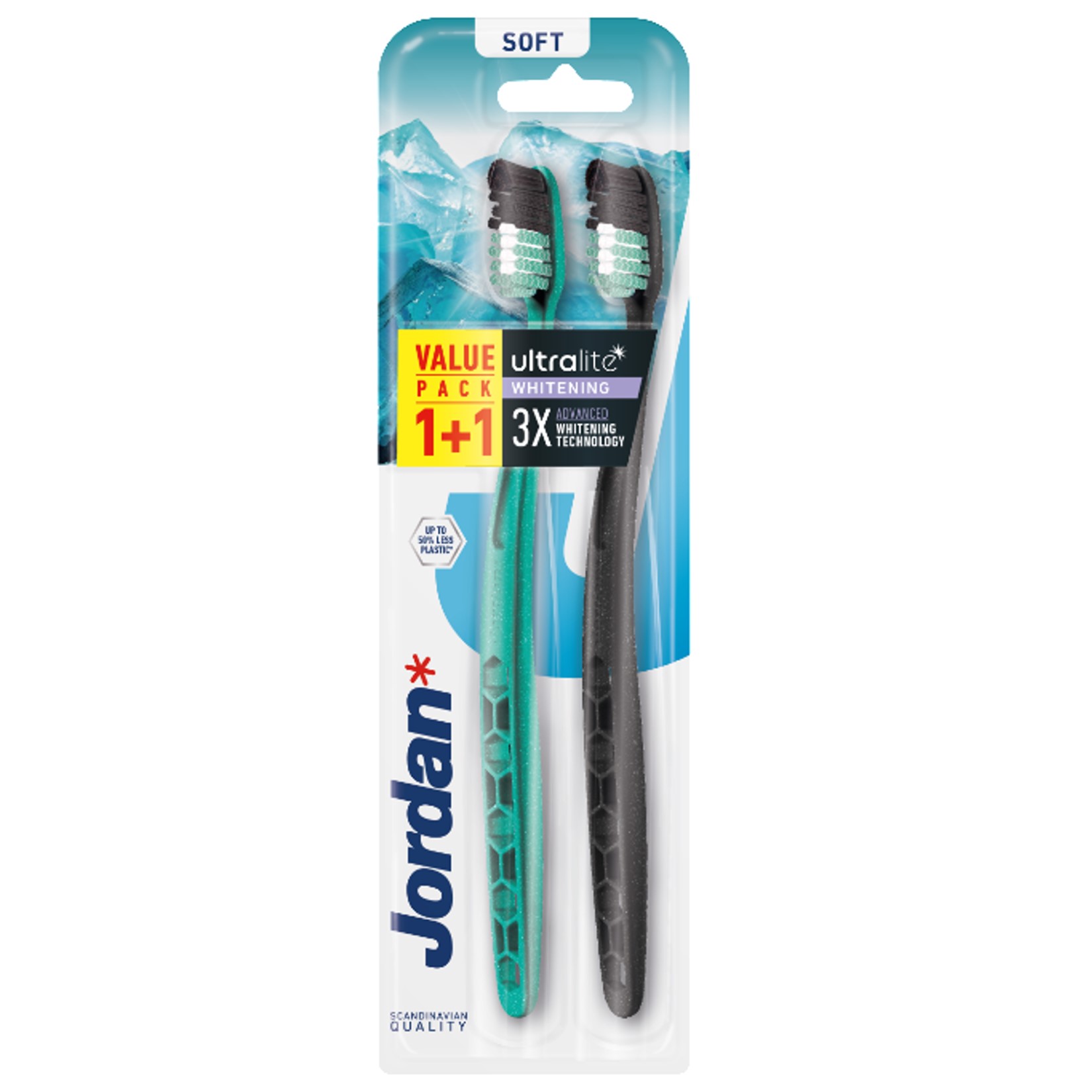 Jordan Ultralite Whitening Soft Set periuță de dinți din 2 piese