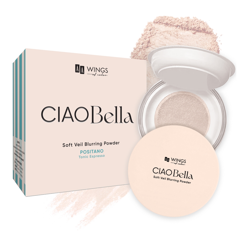 AA Wings of Color Ciao Bella Bouncy Glam Highlighter Highlighter pentru față 01 Ice Silver Glow