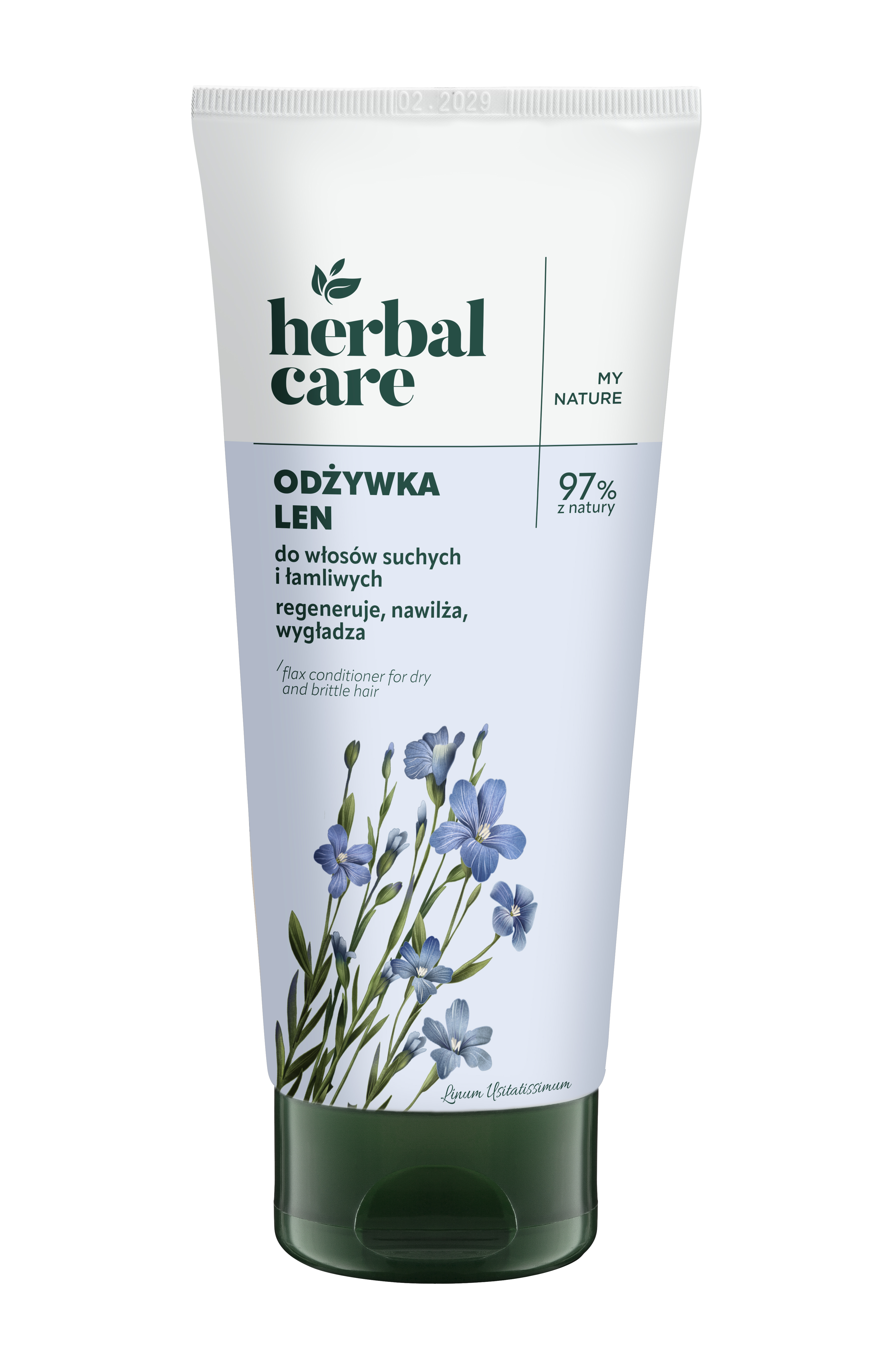 Balsam Farmona Herbal Care cu semințe de in pentru păr uscat și fragil 200ml