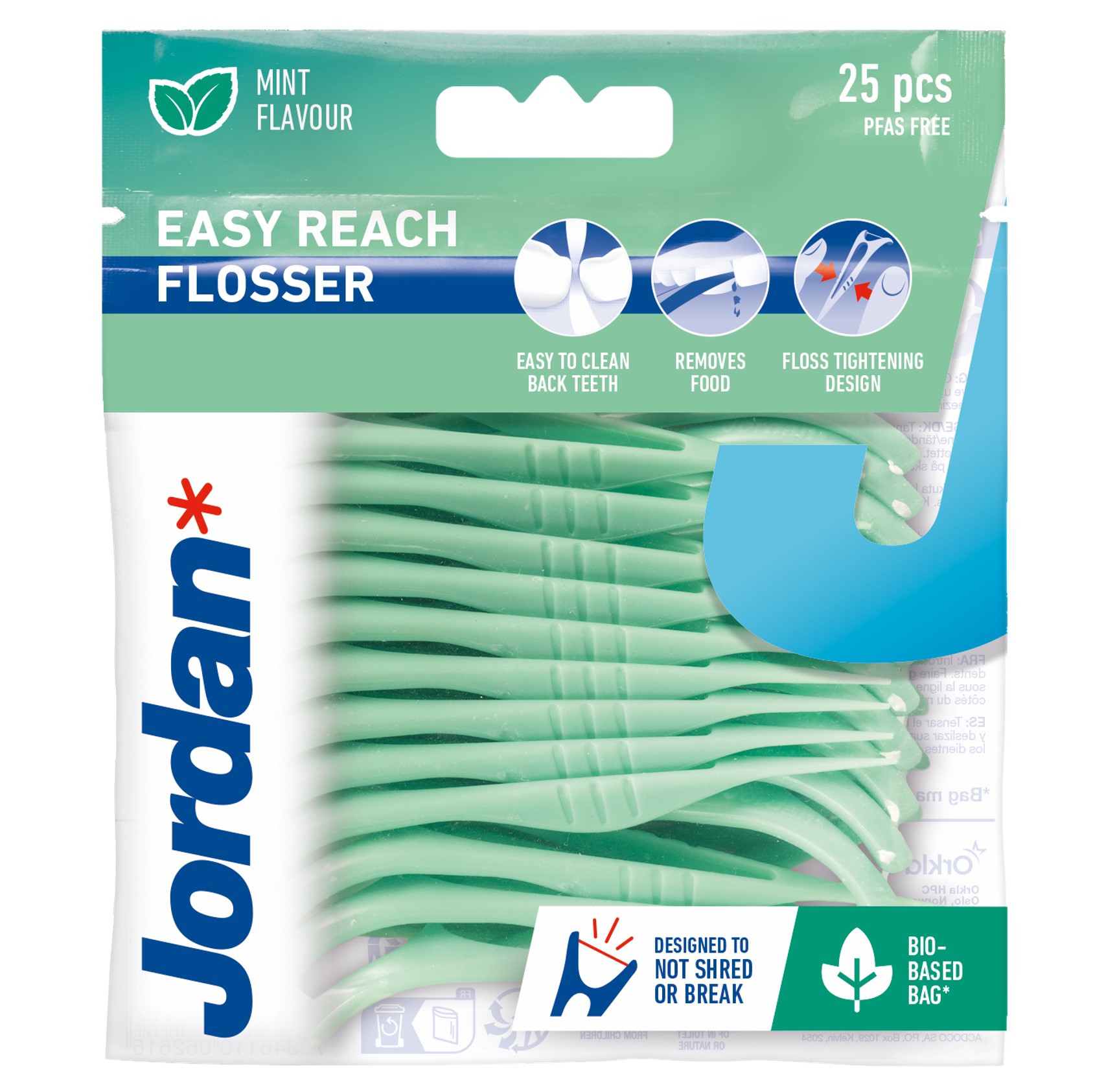 Jordan Easy Reach Flosser pentru igiena orală 25 buc.