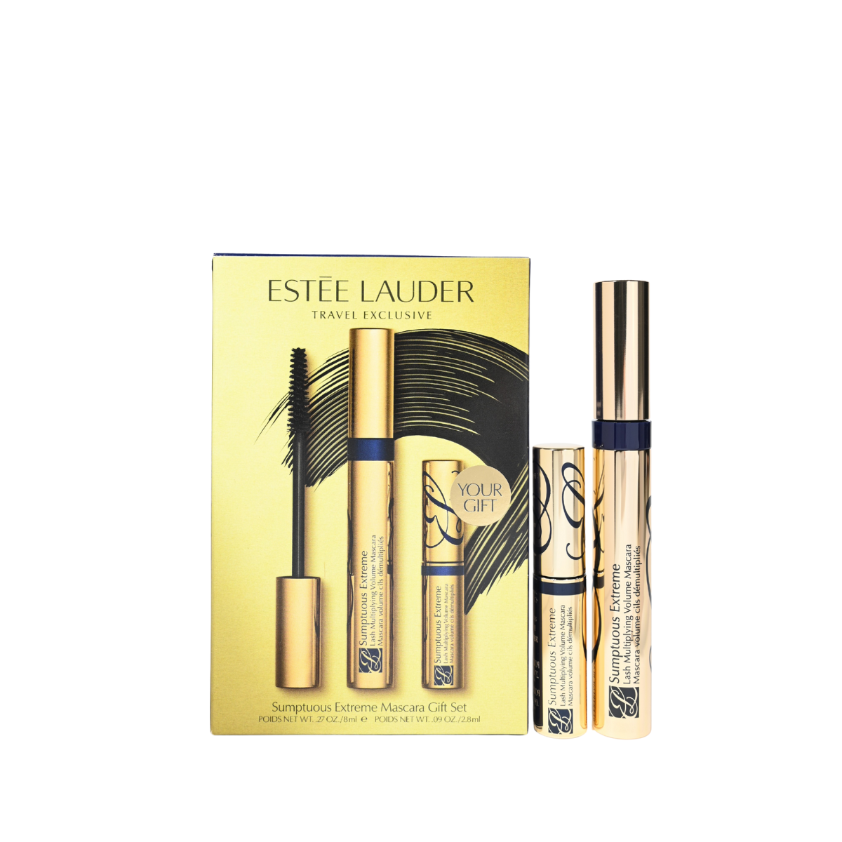 Estee Lauder Sumptuous Extreme Mascara Set 01 Extreme Black 8ml + 2.8ml
