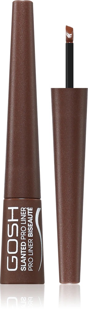GOSH Slanted Pro Liner Eyeliner în Inkwell 003 Matt Brown