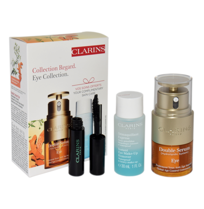 Clarins Eye Serum Cream Set + Mascara + Micellar Lotion