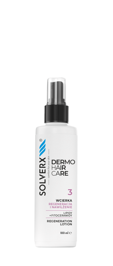 Solverx Dermo Îngrijirea părului Regenerare și hidratare Rub 100ml