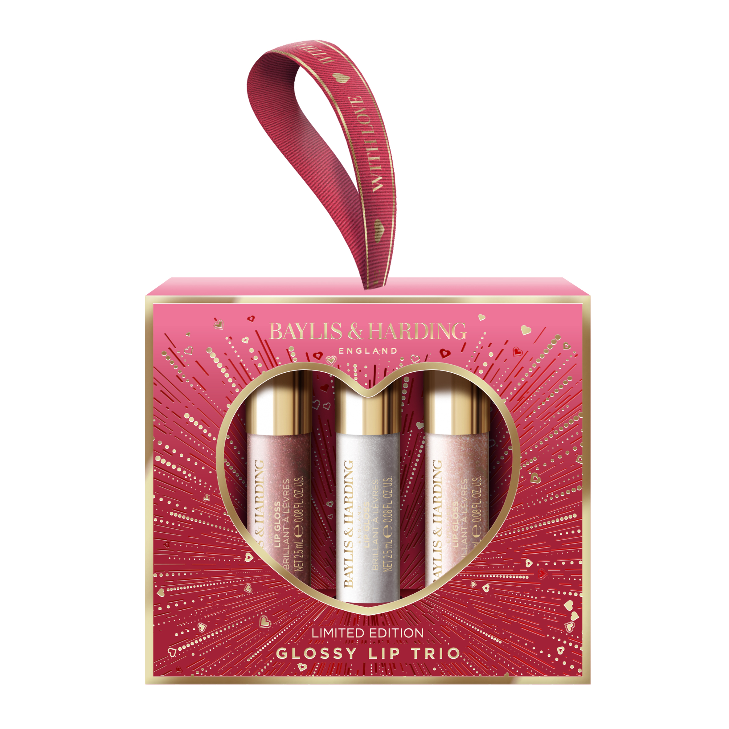 Baylis &amp; Harding Glossy Lip Trio Lip Gloss Set