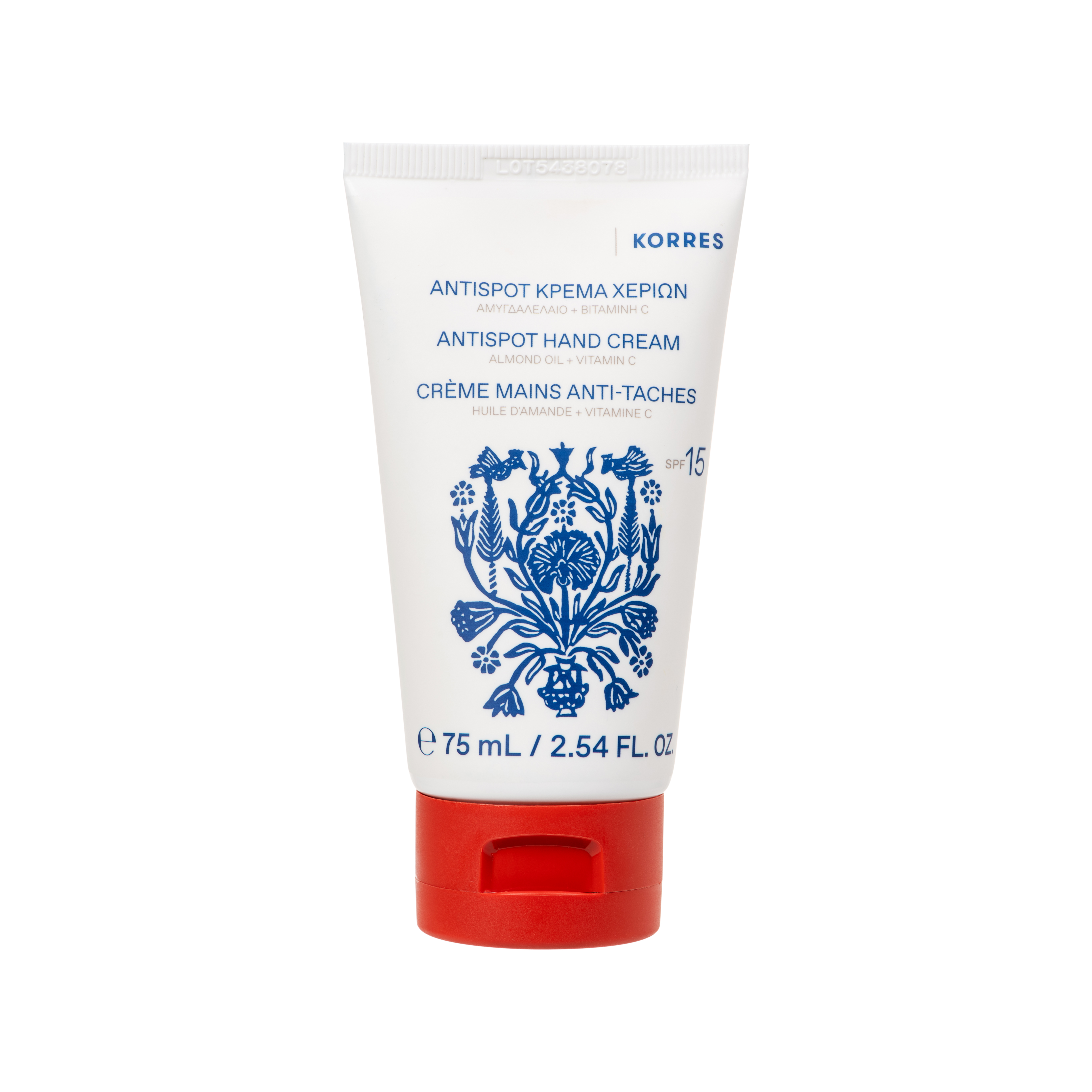 Cremă de mâini KORRES cu ulei organic de migdale și vitamina C SPF15 75ml