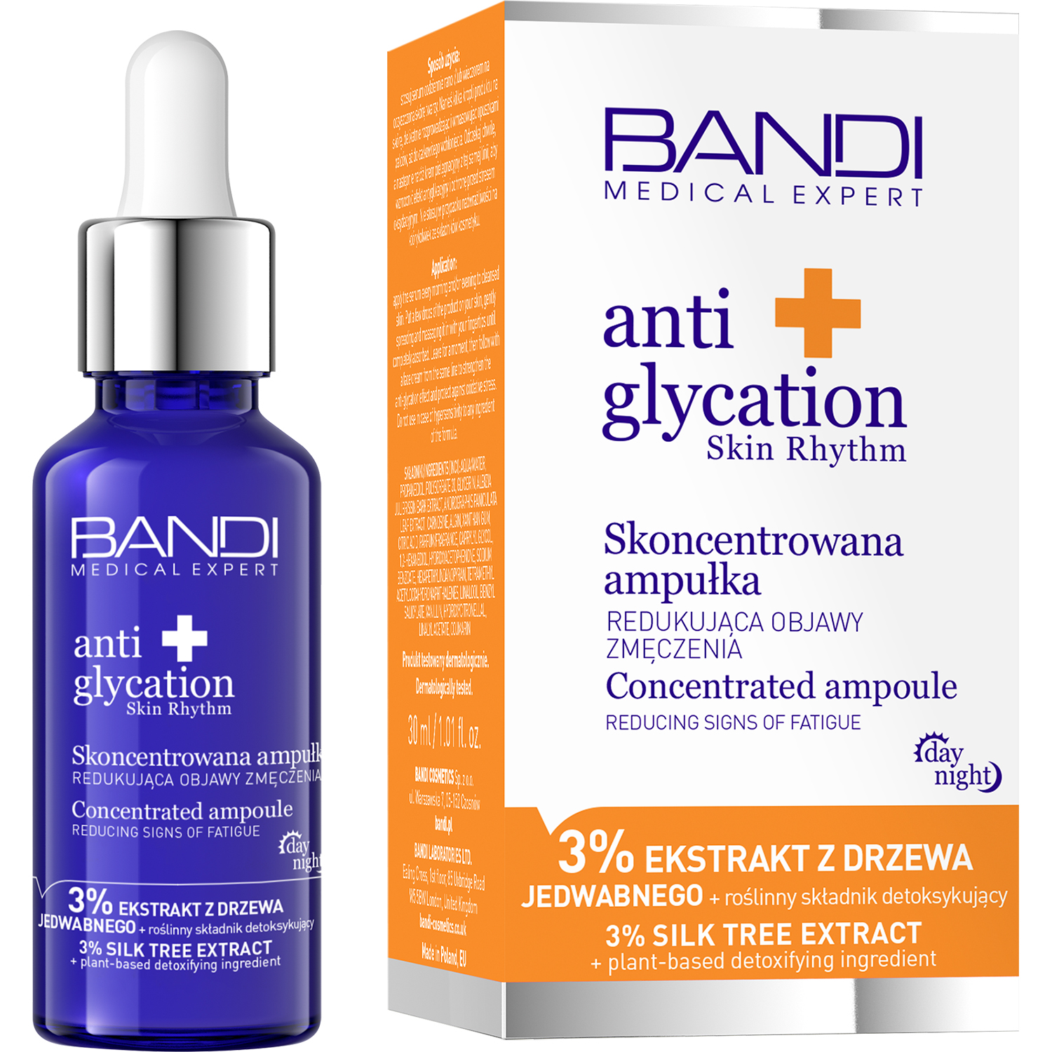 Bandi Anti Glycation + Concentrated Ampoule pentru a reduce semnele de îmbătrânire 30ml
