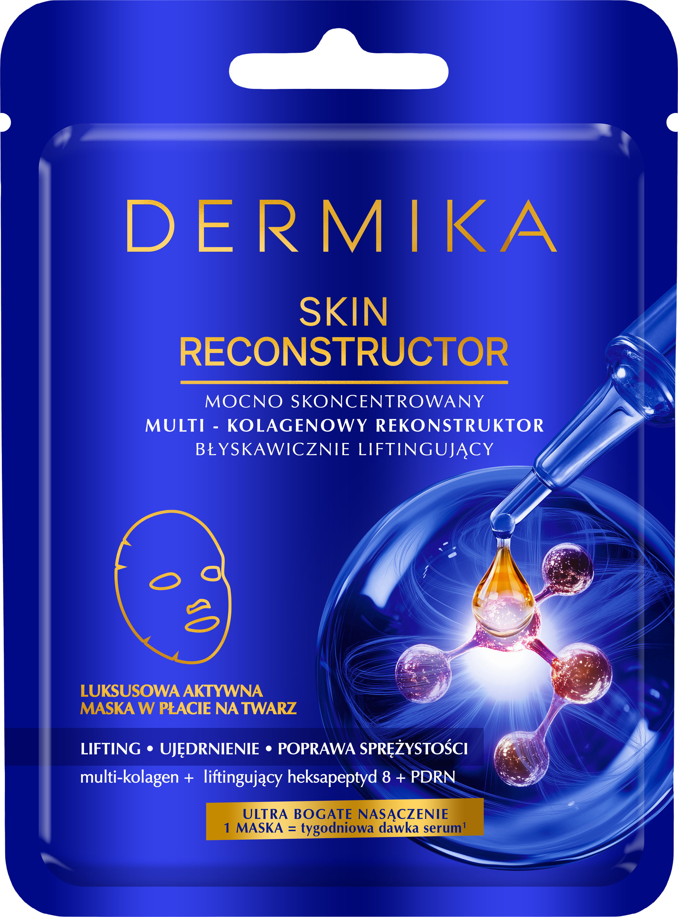 DERMIKA Multi-Collagen Reconstructor foarte concentrat într-un tampon