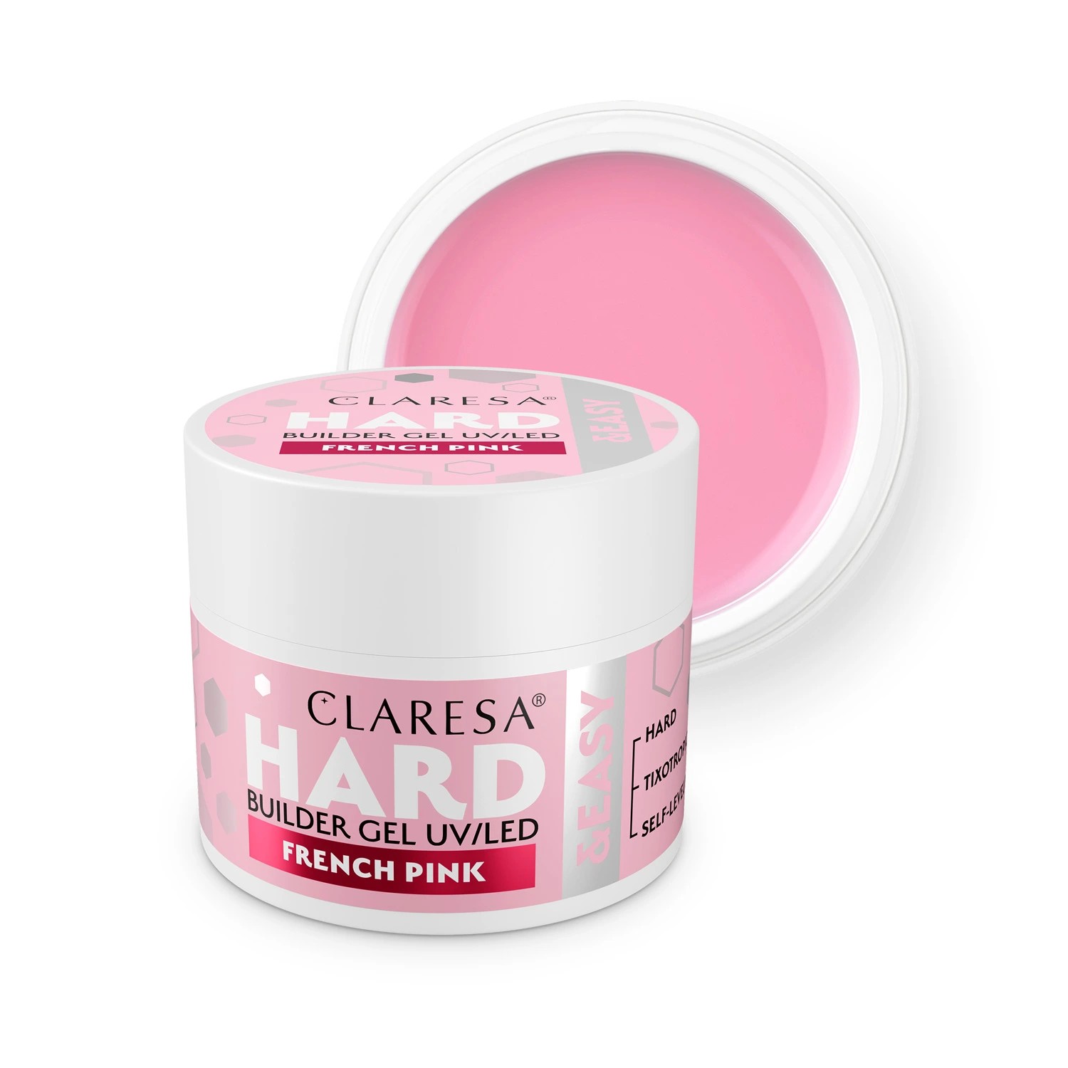 Gel de construcție Claresa Hard & Easy French Pink 45g