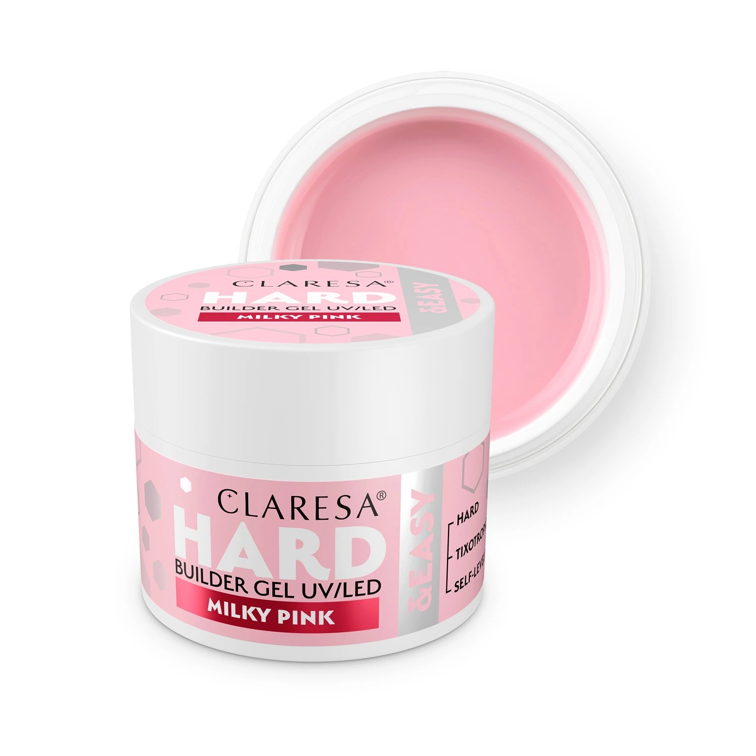 Claresa Builder Gel Hard & Easy Milky Pink 45g